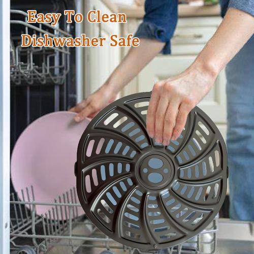 5QT Air Fryer Crisper Tray for Gourmia GAF556 GAF566 GAF536 Air Fryers, Premium Air Fryer Grill Crisper Plate Rack Grill Pan Insert Grate Grid Shelf for Gourmia 5QT Air Fryers, Dishwasher Safe