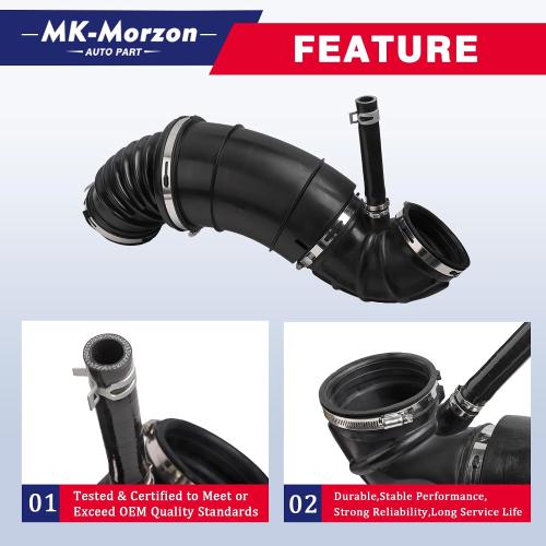 6.7 Cummins Air Intake Hose 696-207 Compatible with 2007-2018 Dodge Ram 2500 3500 4500 5500 6.7L Diesel Engine Air Intake Hose Replaces# 53032944AL 53032944AC