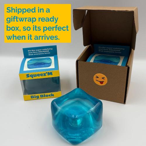 Original Big Block Premium Stress Cube, Squishy Fidget Toy, Kids & Adults