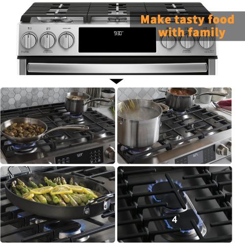 WB31X27150 Stove Center Grate Replacement for GE Stove Parts 19.3’’ x 9.1'' JXGRATE1 WB31X24737 Grate General Electric Gas Range Parts Surface Burner Grate GE Cast Iron Rack 1 Pack (Not Side Grate)