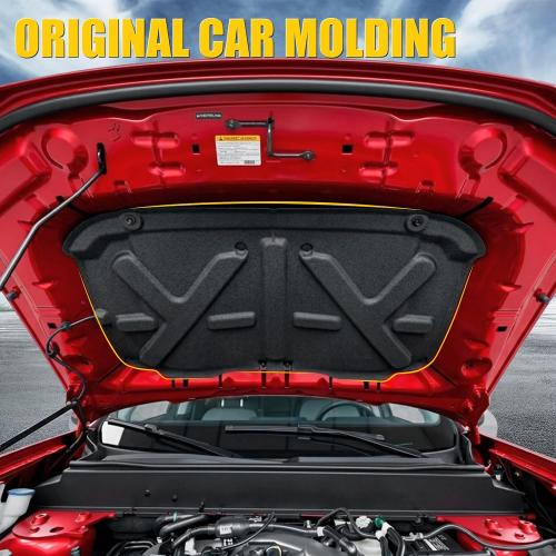 Soundproof Mat Compatible with 2022-2025 Ford Maverick Engine Hood Heat Insulation Shield Sound Protective Pad Sound Proof Foam Insulation for 2024 Maverick Accessories (PET Felt)