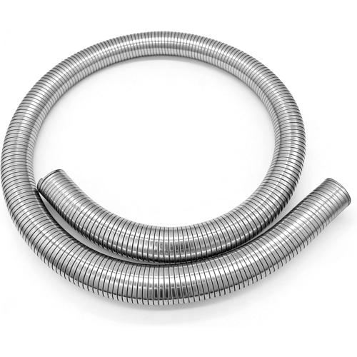 2 ID x 72 Universal Exhaust Flex Pipe, 304 Stainless Steel Flexible Exhaust Tubing