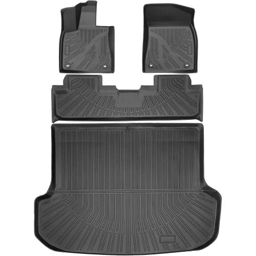 BLACK Floor Mats & Cargo Liner Set Fit for Lexus RX 2016-2022 /RX350/RX450h (No RXL Models),All Weather Protection TPE Anti-Slip Automotive Full Set Floor Liners Custom Lexus RX RX350/ RX450h Accessories