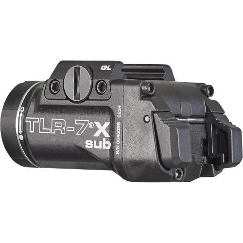 Streamlight 69400 TLR-7 X sub 500-Lumen Tactical Weapon Light Designed Exclusively and Solely for Railed Glock 43X Mos/48 Mos/43X Rail/48 Rail subcompact Handguns with Mounting Kit and Keys, Black