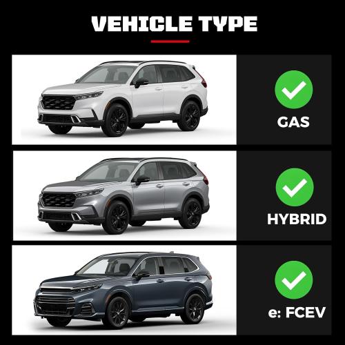 Dual-Layer TPE Floor Mats Set for Honda CR-V 2026 2025 2024 2023, All Weather TPE Custom Fit Floor Liners & Cargo Liner & Backrest Mats (Include Gasoline & Hybrid & e:FCEV)