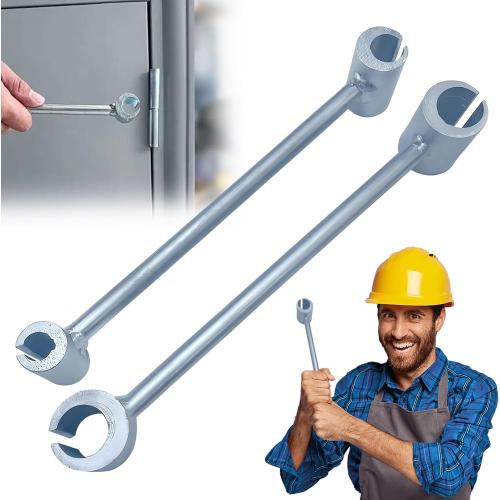 2PC Door Hinge Adjustment Tool - Heavy Duty Hinge Wrench Tool, Integral Structural Steel Door Hinge Tool, Hinges Gap Adjusting Wrench | Knuckle Bender for Hinges Alignment (14-18mm, 23-25mm)