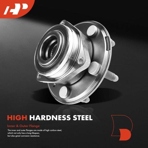A-Premium Front or Rear Wheel Bearing and Hub Assembly with 5-Lug Compatible with Chevrolet Impala 2018-2019, Camaro 2010-2015, Cadillac CTS 2008-2014 & 2018, XTS 2018