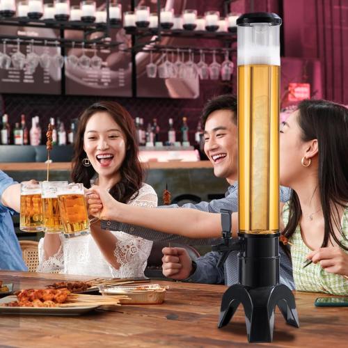 -Beverage Dispenser - Drink Dispensers for Parties -Perfect Home Bar Accessories - Alcohol, Beer & Liquor Dispenser - Mimosa Tower