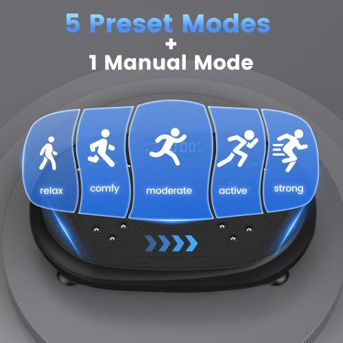 Vibration Plate Exercise Machine, Vibrating Fitness Platform for Lymphatic Drainage, 450 lbs Capacity Full Body Shaker Workout Equipment, Bluetooth Shaping Vibrate Plate, Board Sport for Home Exercise