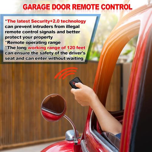 Kingdder 2 Pcs Garage Door Remote Compatible with Guardian 2211 L, Black