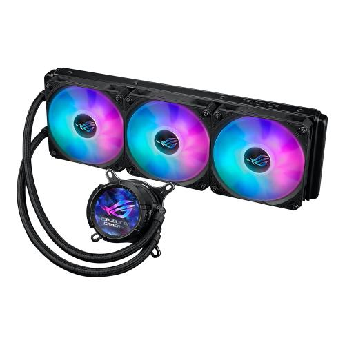 ASUS ROG Strix LC III 360 ARGB LCD All-in-one CPU Liquid Cooler - Intel® LGA 1700, 1200, 115X - AMD Socket AM4, AM5 – with 2.1 IPS LCD, Asetek’s New Gen7 v2 Pump, and Premium ROG ARGB Fans