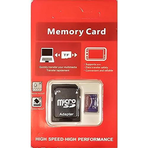 2TB Micro SD Memory Card with Adapter, Class 10, High Speed up to 100MB/s, Waterproof, Shockproof