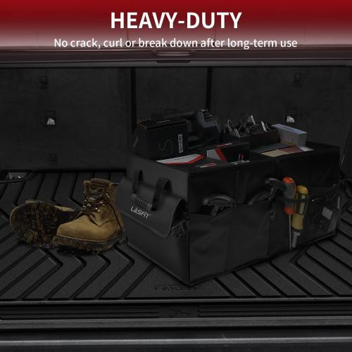 LASFIT Trunk Mat for BMW X5 2026 2025 2024 2023 2022 2021 2020 2019, All Weather TPE Cargo Mats Custom Fit Cargo Liner Front & Rear Trunk liner, Only for 5 Passenger Without Luggage Compartment, Black