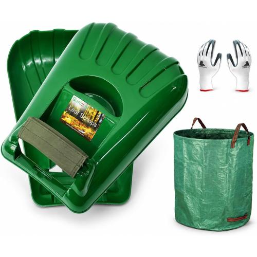 Gardzen Plastic Large Leaf Scoop Hand Rakes