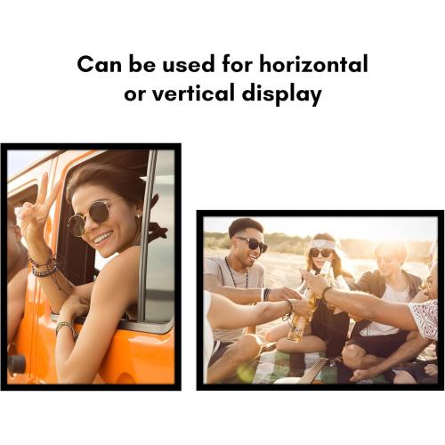 Size  25x35 Color Black  Poster Frame with Polished Plexiglass - Black Picture Frame - Wide Photo Frames Made of Engineered Wood for Vertical or Horizontal Wall Display - Epic Collection - Black