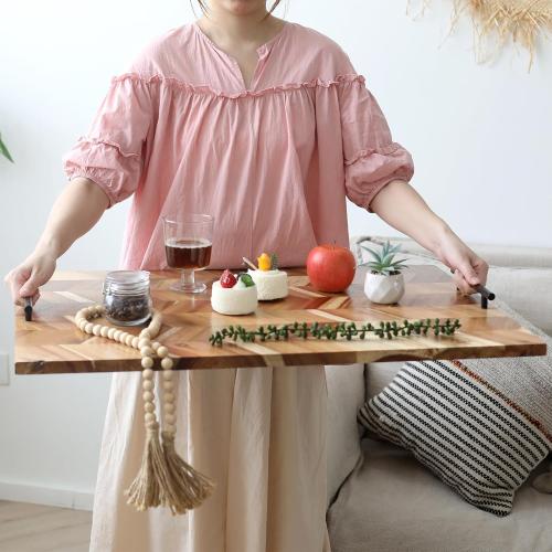 SwallowLiving Noodle Board Stove Cover Wood with Handles, Wooden Stovetop Cover Board for Gas Stove and Electric Stove Top, kitchen sink cover for counter space, Acacia ( Little damaged see the pictures )