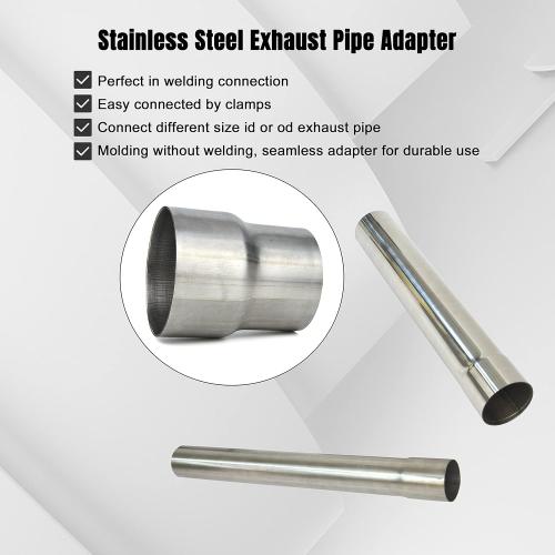 Exhaust pipe Adapter, Stainless Steel 100x100x145   3.9x3.9x5.7 in