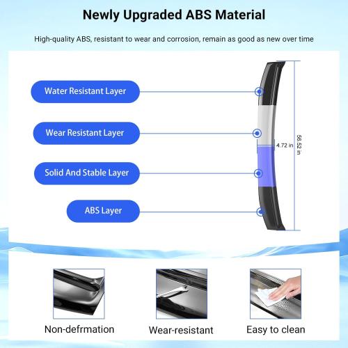PTYYDS Hood Deflector Compatible with 2021-2026 Ford Bronco 2/4 Door Hood Protector ABS Glossy Black Shield Replacement for 2021-2026 Ford Bronco Accessories