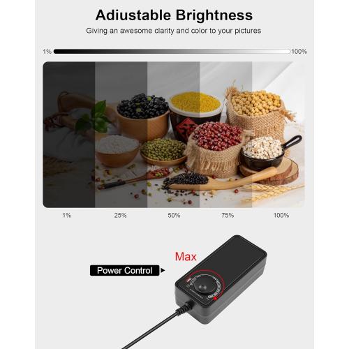 PULUZ 32x32 Light Box Photography, Large Photo Light Box with 3 Stepless Dimming Light Panel, 234 LED Beads, Professional Photo Booth Shooting Tent Kit with 4 Color Backdrops for Product Photography