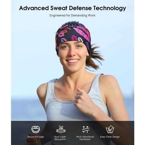 MUSICOZY Bluetooth 5.4 Sleep Headphones Headband Sports Wireless Audio | Earbuds 2 in 1 Design with Breathable Stretch Fabric, HD Stereo Sound Speakers for Workout Yoga Running, Nighttime Sleep Use