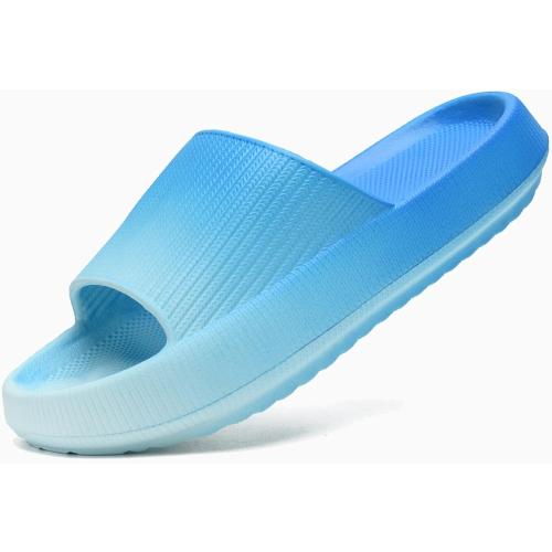 Size 42-43 rosyclo Cloud Slippers for Women and Men, Pillow House Slippers Shower Shoes Indoor Slides Bathroom Sandals, Ultimate Comfort, Lightweight, Thick Sole, Non-Slip, Easy to Clean