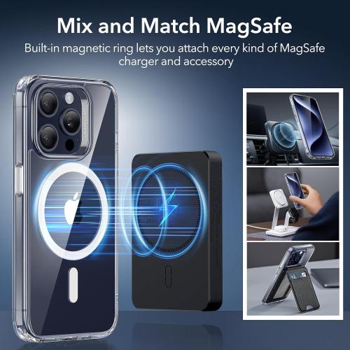 ESR for iPhone 15 Pro Max Case for MagSafe, Anti-Yellowing, Clear