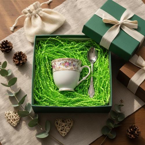 AGOBUHE 1 LB Crinkle Paper Filler 16 oz Green Shredded Paper for Gift Baskets & Box, Gift Filling and Basket Stuffers, Paper Shreds Stuffing for Easter Party Birthday Packaging Wrapping