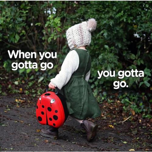 My Carry Potty - Ladybug Travel Potty, Award-Winning Portable Toddler Toilet Seat for Kids to Take Everywhere