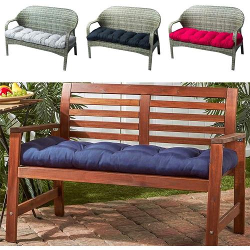 51.2x19.7 Indoor/Outdoor Bench Cushion Cotton Garden Furniture Loveseat Cushion, Patio Wicker Seat Cushions for Lounger Garden Furniture Patio Lounger Bench (Red)