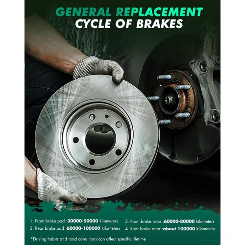 SCITOO Disc Brake Rotors Kits 54153 Front Vented Brake Rotors Fit For Ford For Expedition 2007-2017,For Ford For F-150 2010-2017,For Lincoln For Navigator 2007-2017 ‼️has rust ‼️