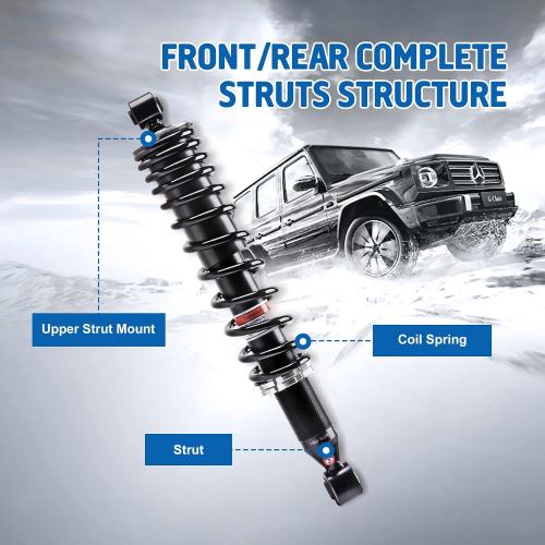 KLV Front Monotube Shock Absorbers for Polaris Ranger 7043394, 2pcs | Fits 2009-2016 Ranger 500/700/800/900 & Crew/4x4/6x6/Diesel; Monotube gas-charged; heavy-duty
