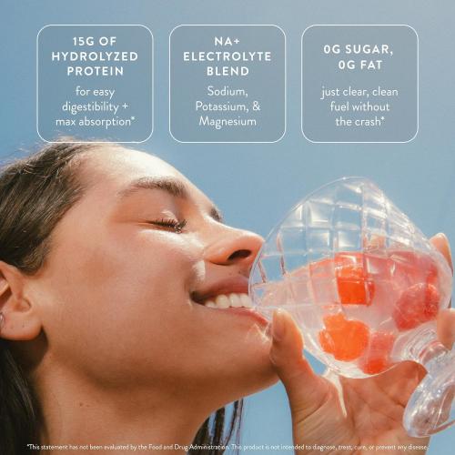 Arrae Clear Protein – Natural Protein Supplement, Smooth Texture, Easy to Mix Clean Formula with Electrolytes