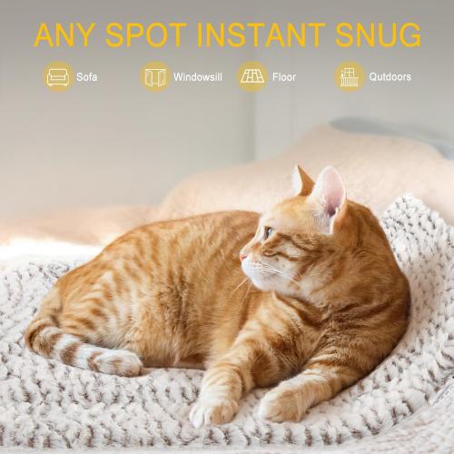 Self Heating Cat Pad Self Warming Cat Bed 22 x 17 Thermal Mat Extra Warm Pet Mat for Outdoor and Indoor Large Kittens Small Puppy Pets