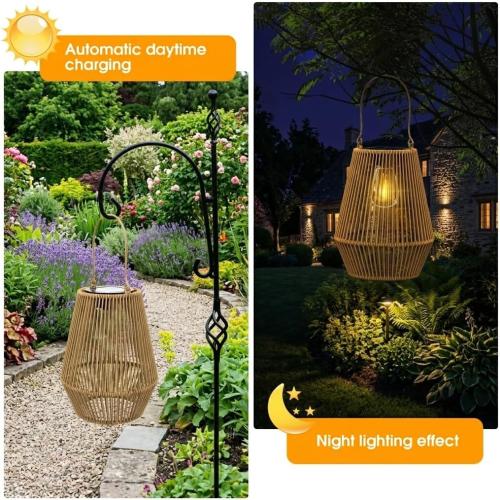 Solar Lanterns Outdoor Waterproof, KagoLing Solar Lanterns Outdoor Gifts for Women Mom Grandma Hanging Solar Lights Outdoor Garden Decor for Outside, Yard, Patio, Porch, Trees, Lawn, Pathway, 2 Pack