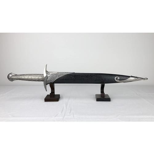Nangopop Wizard Wand Stand Display - 2 Tiered Wood Magic Wand Holder for Table Display, Holds Two Wands