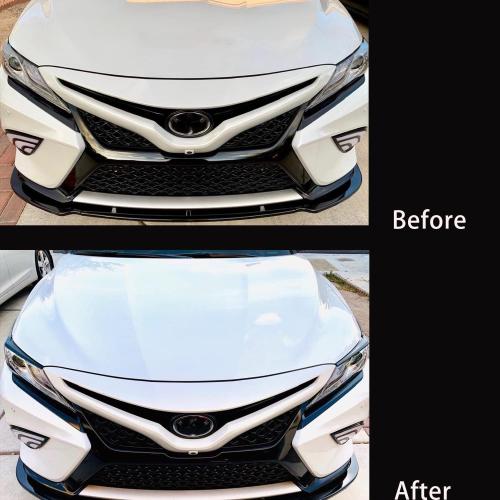 Gloss Black Headlight Eyelid Eyebrow Edge Cover for Toyota Camry 2018 2019 2020 2021 2022 2023 2024 ABS Car Accessories 2PCS