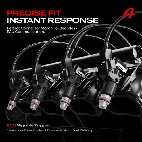 Fuel Injectors Set of 6 Compatible with Honda Acura Saturn