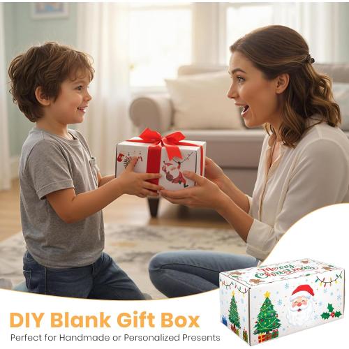 6x4x3 Inch Small Transport Box, Small Cardboard Box (12Pcs White)