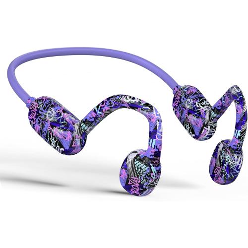 Kids Headphones, Bluetooth 5.2 Air Conduction Open Ear Headphones, 85dB Volume Limiting, Stereo Sound with Mic, IPX5 Waterproof, 20H Playtime, Perfect for School and Outdoor-Deep Blue - missing charge