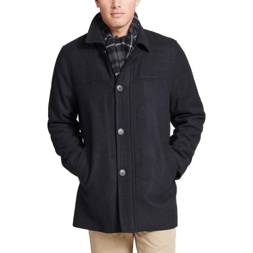 Size Large Dockers mens Weston Wool Blend Coat With Scarf (Regular and Big & Tall)