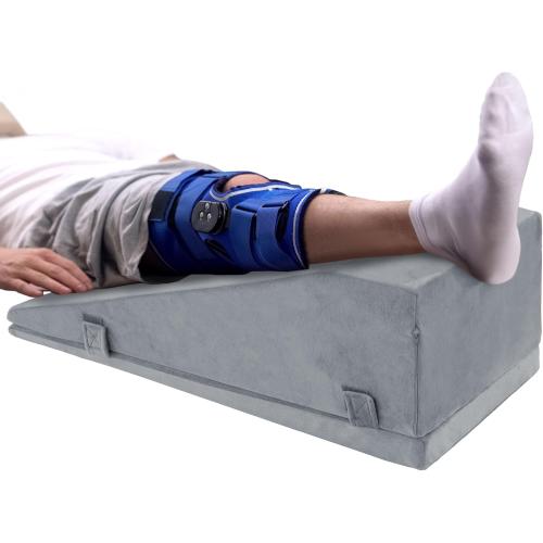Leg Elevation Pillows for After Surgery, Adjustable Height Knee Surgery Recovery Equipment, Knee Replacement Recovery Aids for Hip Ankle Pain Relief Patent Pending, Single Leg
