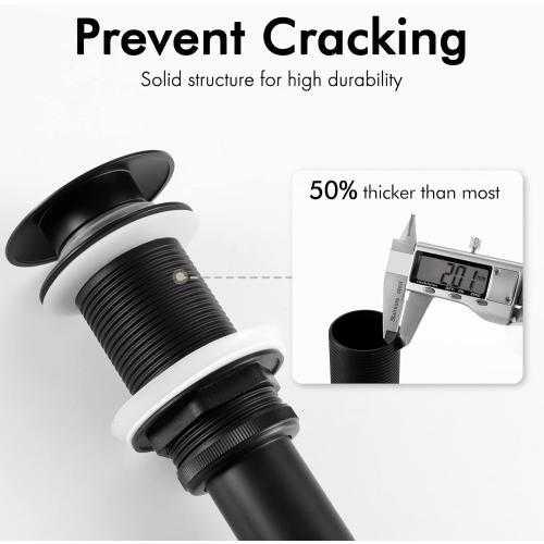 KES Bathroom Sink Drain Without Overflow Vessel