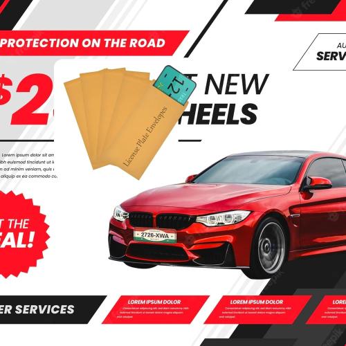 50 Pieces 13 * 6.5 Inches License Plate Envelopes Blank Self Seal Brown Kraft Envelopes Basics Catalog Mailing Envelopes for License Plate Invitation Cards Pictures Photos Documents (50)