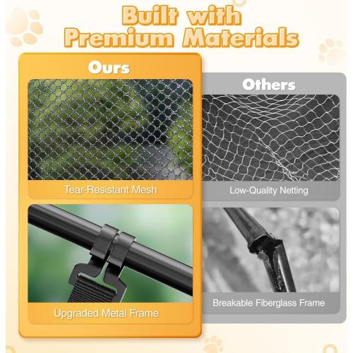 Extra Large Catio Outdoor Cat Enclosure, Rywell 3-Tier Spacious Outdoor Cat Tent, Weatherproof&Sunproof with 5 Windows, Foldable Cat Enclosure for Patio, Camping, Indoor(Includes Carry Bag)