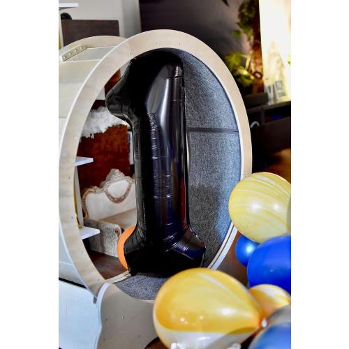 Number Balloons 40 Inch Black 1, Big One Balloons for 1st Birthday For Girl Boy 11 21 31 Balloons for Wedding, Celebration Party, Graduations