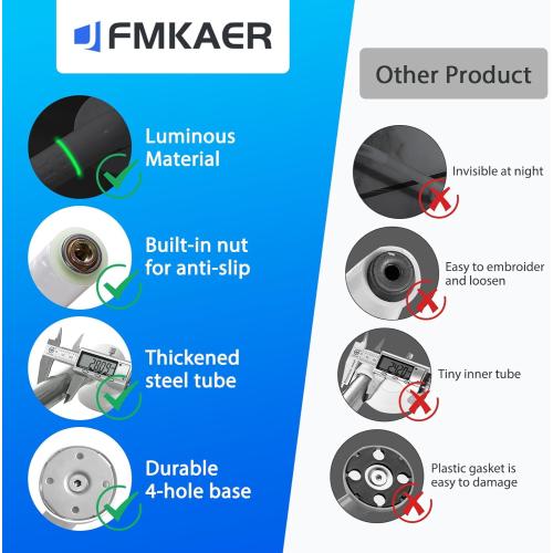 2 Pack 16 Inch White Shower Grab Bar,Bath Grab Rails with Anti-Slip Grip and Safety Luminous Circles,Stainless Steel Bath Handle Bathroom Grab Bar for Seniors, Elderly, Handicap