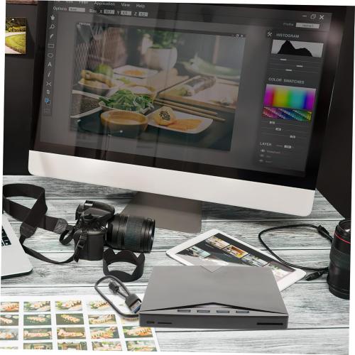 External DVD Drive USB Cd Burner for Laptop DVD Writer Plug and Play Ultra-Thin and Light Design