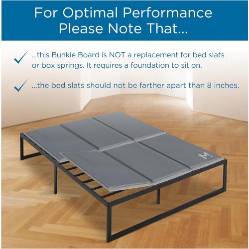 Size 76 x 80 Meliusly Premium 10mm Bunkie Board King Size (76x80'') Patent Pending Low Profile Bed Board Design - Breathable, Noise Minimizing, Moisture Resistant Bunkieboards, Low Profile Bed Support