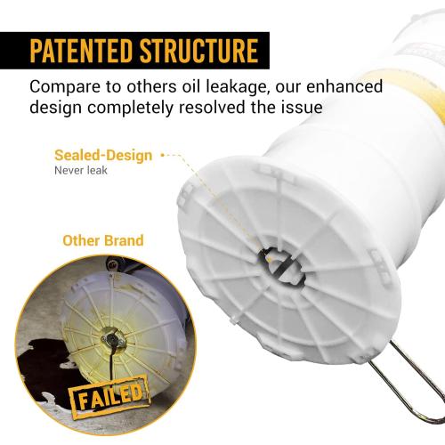EWK Patented 6.5L Pneumatic/Manual Oil Extractor for Oil Change Pump for Automotive Fluids Vacuum Evacuation