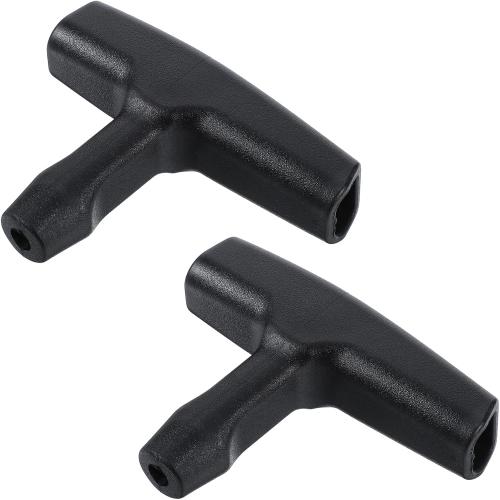 2 Pcs Rope Handle, Recoil Starter Pull Chainsaw, Brush Cutter Engine Part 2.95 Inch Long 0.8 Inch Width